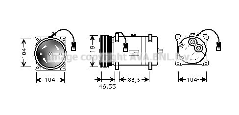 AVA QUALITY COOLING Kompresors, Gaisa kond. sistēma CNAK161